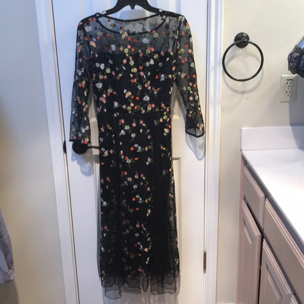 New Floral Embroidered Dress